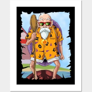 MASTER ROSHI MERCH VTG Posters and Art